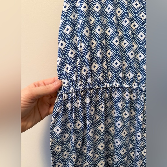 Old Navy Blue and White Geometric Dress - Picture 2 of 4